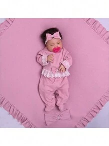 Baby Girls Sets - Màu hồng gỉ - Xem 2