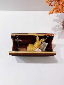 Women Evening Bags - Màu Đỏ Sâu - Xem 6