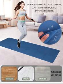 Foldable Yoga Mat Lightweight, And Easy To Store For Travel - Anti-Slip Folding Exercise Mat For Yoga, Pilates, Home Workouts, And Floor Exercises - Blue - View 6