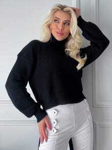 Women Knit Tops - Negro - Ver 3