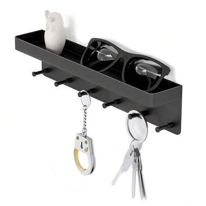 1 Pieza Organizador De Correo Decorativo Montado En La Pared Con Bandeja Para Sostener Llaves, Ganchos Para Sostener Llaves De Plástico Para Decoración De Pasillos, Cocina Y Granja
