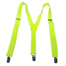 1pc Classic Solid Color 2.5cm Wide Y-Back Suspender Strap With Anti-Slip Adjustable Elastic Band & 3 Clips, For Men & Women's Wedding, Festivals, Cosplay, Street Dancing, Stage Performance, Parties, Halloween, Christmas, Magic Show, Graduation