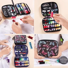 Sewing Kits For Adults,Portable Sewing Kits Thread And Needles Set With PU Leather Case For Hand, Home, Travel & Emergency Compact Small Basic Sewing Kits - Multicolor - View 5