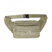 MURAMASAMX Cangurera Deportiva Mujer Riñonera Impermeable Gran Capacidad Fitness Mochila de Cintura Correa Ajustable Amplia Viaje Multiusos Casual Moda Running Gimnasio Resistente al Agua - Negro - Ver 2