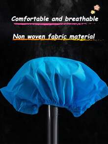 1 包/100 件一次性鞋套,加厚不織布,成人家用防滑塑膠防水室內學生鞋套 - 藍色 - 查看 4