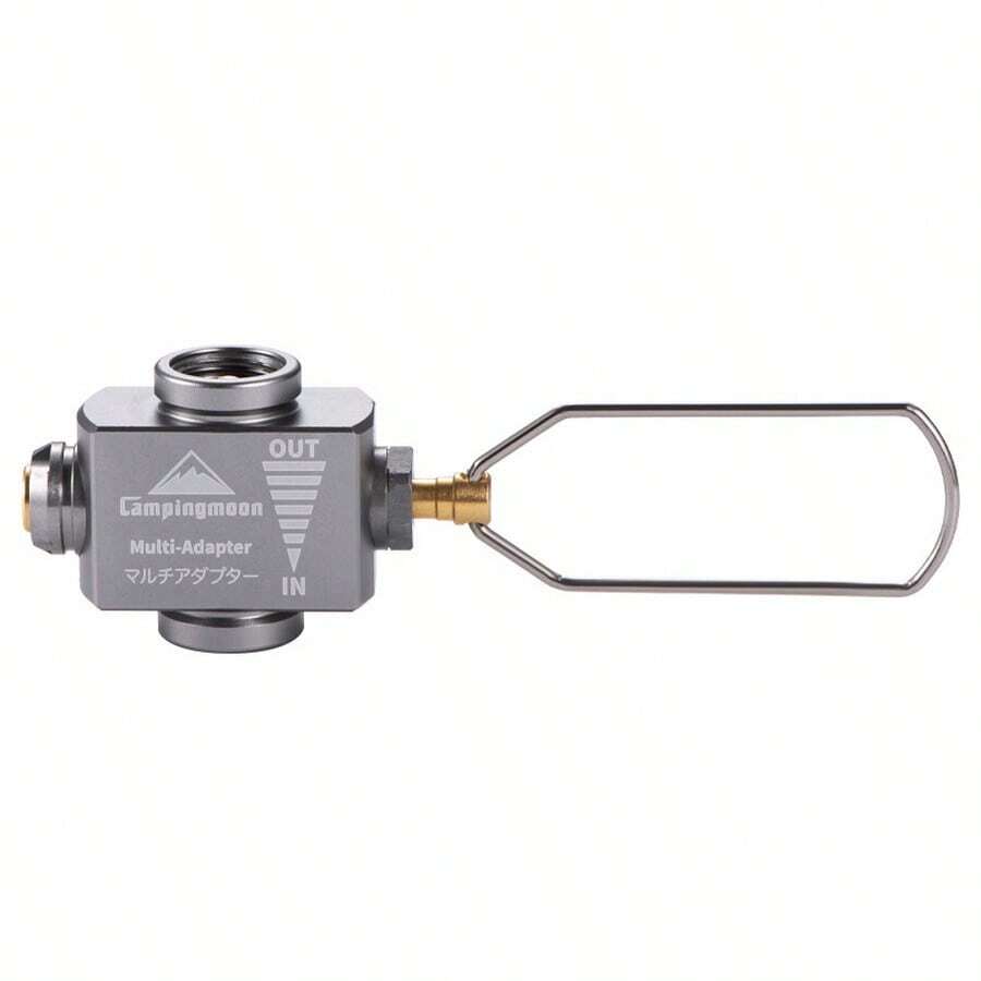 Adaptador De Recarga De Gas Butano Para Camping Al Aire Libre De Campingmoon Multi-adaptador Para Latas De Butano Y Propano - gris-plata - Ver 1