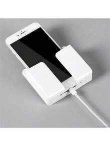 Kit 2 Suporte Para Celular Fixação Parede de Controle Remoto Com Adesivo Sem Furos PROMOÇÃO - Multicolorido - Visão 2