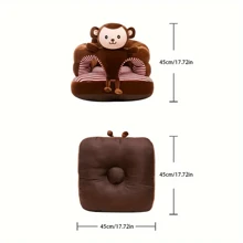 1pc Toddler Anti-Fall Cartoon Sofa Chair, Baby Learning To Sit Sofa, Thickened Cushion Sofa, Great Gift For Children's Day
