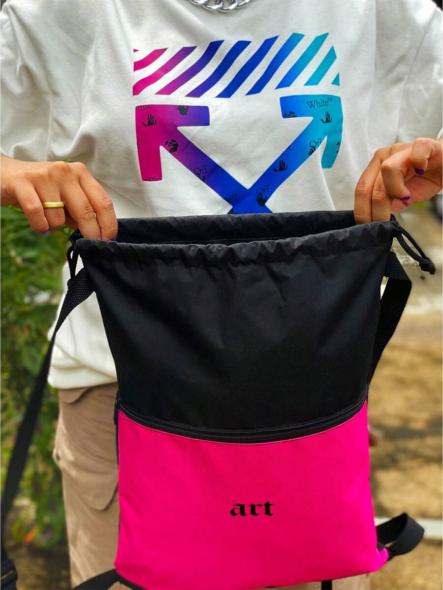 Men Tote Bags - Màu Hồng Tươi - Xem 1