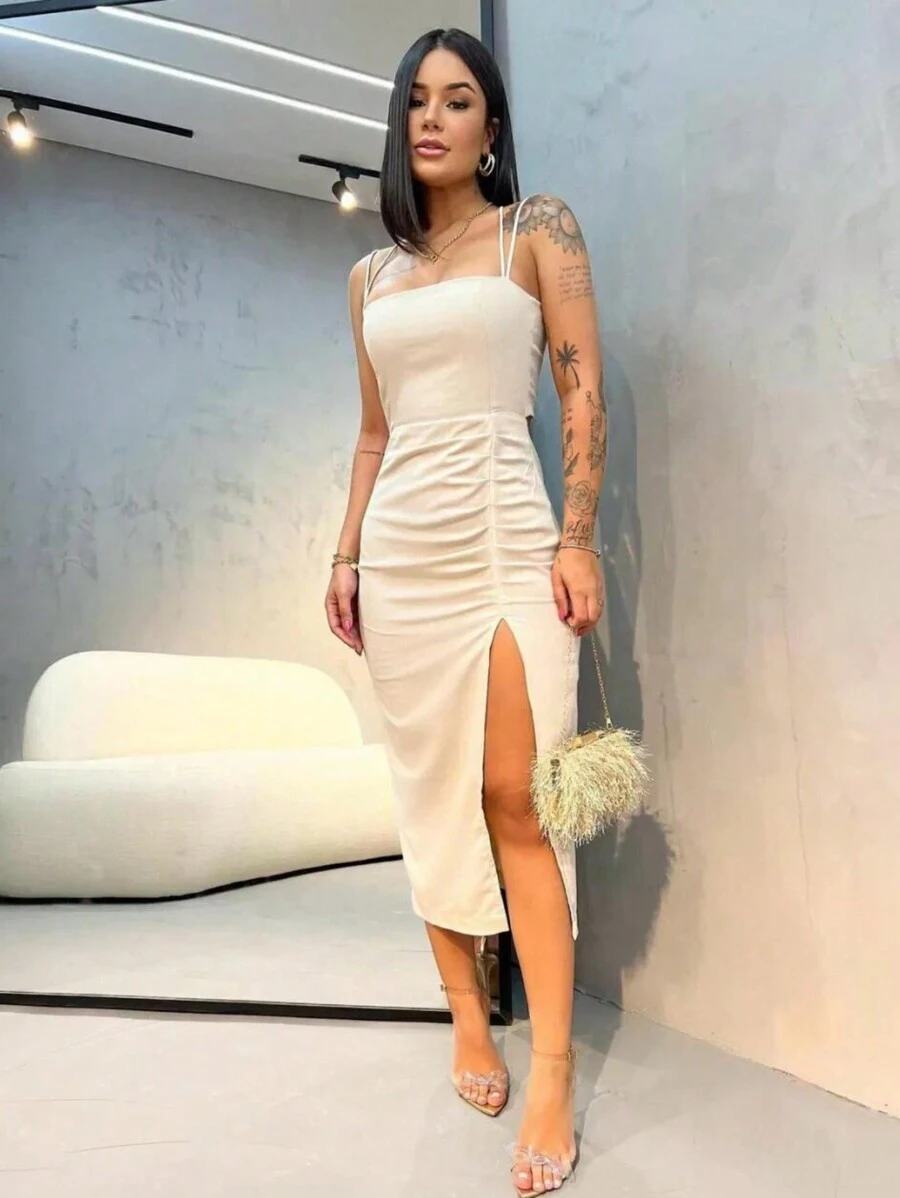 Women Dresses - Màu be - Xem 1