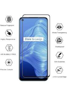 3-Pack Ultra-Thin Edge Tempered Glass Screen Protector For Realme, Rounded 3D Full Coverage No Edges, Anti-Scratch, Anti-Fingerprint, Anti-Explosion, High Transparency, Anti-Glare, Sensitive Touch, Hardness Protection - Hard Packaging - Clear - View 4