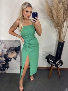 Women Dresses - 綠色 - 查看 1
