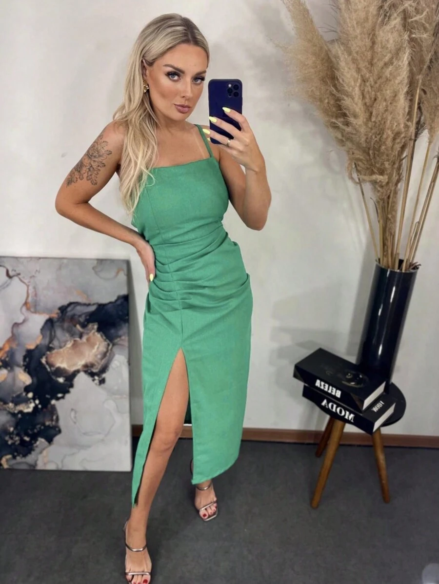 Women Dresses - 綠色 - 查看 1