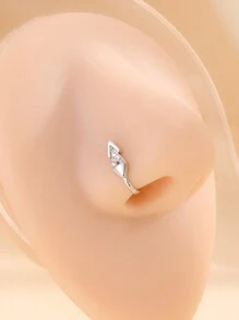 1 Miếng Phong cách Đơn giản Đồng & Pha lê Dát Tam giác Đinh mũi - trắng - Xem 5