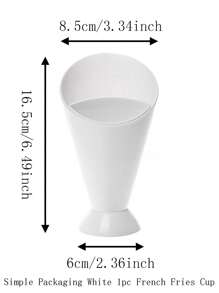 1pc French Fry Potato Maker Cup - White - View 4