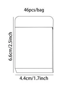 MO CARO 46入組/盒刺繡蘑菇卡通圖案貼紙封口標籤貼花,用於日記和日誌創作 - 彩色 - 查看 5