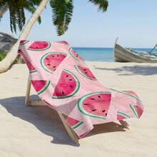 1 Pièce Grand Drap De Plage Pastèque, Cadeau Essentiel De Vacances, Serviette De Piscine, Nécessité De Plage Pour Adultes Femmes Et Hommes, Camping, Cadeau De Vacances
