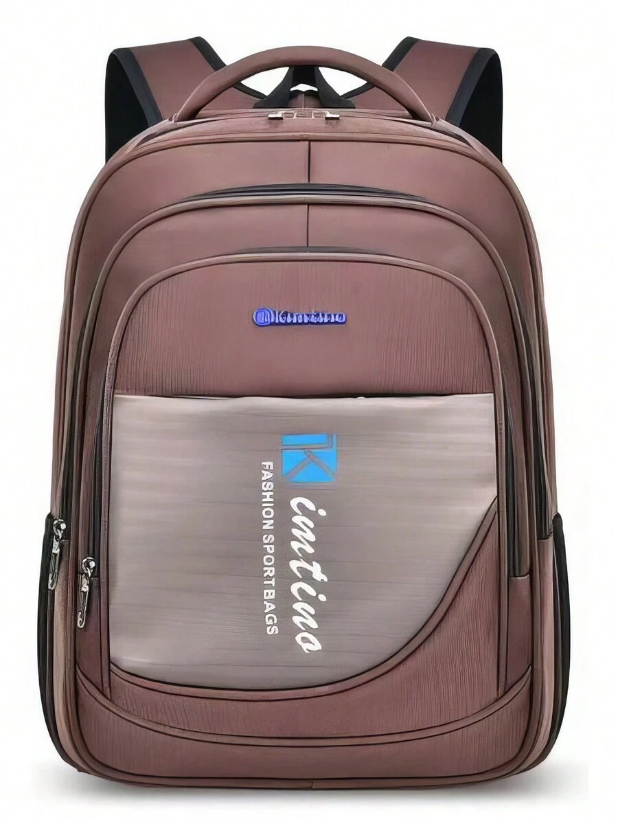 Men Functional Backpacks - Mocha Brown - View 1