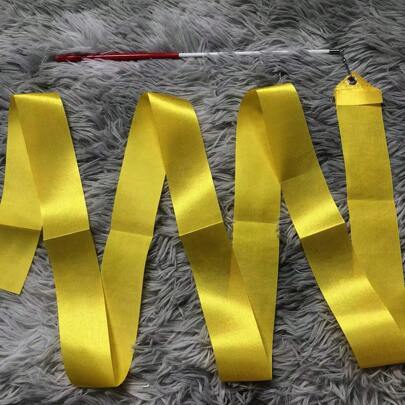 Rhythmic Dancing Ribbon, Gymnastics Ribbon, Baton Twirling Arts Dance Gym Ribbon, Suitable For Dancing And Talent Performance