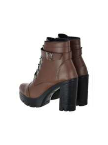 Women Ankle Boots & Booties - Rust Brown - View 3