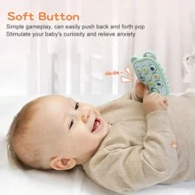 Baby Silicone Teether Toy, Realistic Teething Chew Toy For Infants - Green - View 11