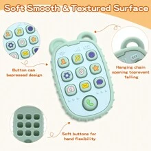 Baby Silicone Teether Toy, Realistic Teething Chew Toy For Infants - Green - View 9