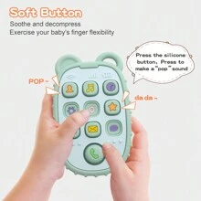 Baby Silicone Teether Toy, Realistic Teething Chew Toy For Infants - Green - View 10