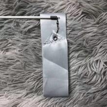 用於體操、藝術舞蹈、警棍舞、才藝展示等的律動舞蹈絲帶 - 銀色 - 查看 2