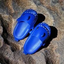 Sharky chanclas de tiburon para hombres. - azul real - Ver 6