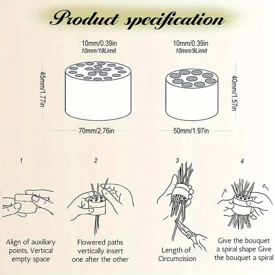 Spiral Flower Stem Support, Flower Vase Spiral Stem Support, Home