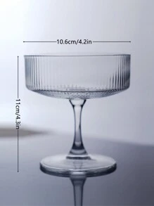 1只160毫升玻璃杯,適用於酸奶、冰淇淋、甜點、水果、雞尾酒、派對和家用