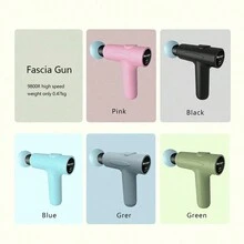 Professional Muscle Relaxation Electric Massage Gun With High-Frequency Vibration, Multifunctional And Quiet Portable Design, For Both Men And Women - Black - View 1