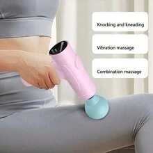 Professional Muscle Relaxation Electric Massage Gun With High-Frequency Vibration, Multifunctional And Quiet Portable Design, For Both Men And Women - Black - View 3