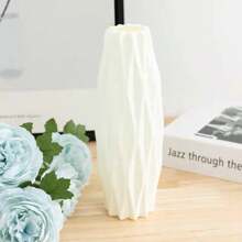 1 Pieza Jarrón De Decoración Simple Para Arreglos Florales En Sala De Estar Y Mesa Del Comedor - Beis - Ver 1