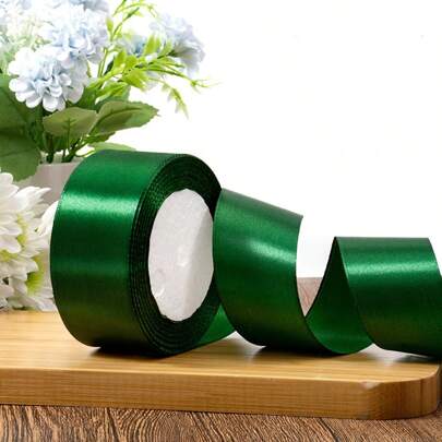 1pc 0.6/1/1.5/2/2.5/4/5cm Silk Satin Ribbon, Wedding Cake Decor, Chair Bow, Gift Wrapping, DIY,