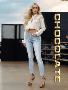 Chocolate Jeans Jeans chocolate Push up - Champán - Ver 2