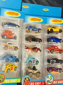 Brinquedo de Kit Coleção com 5 Carrinhos De Ferro Estilo Hot - enviamos aleatorios - Visão 3