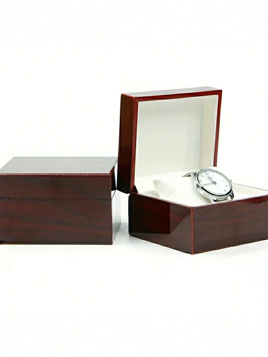 豪華木質手錶盒禮品包裝,帶手工木質櫃陳列展示