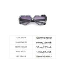 1副青春爱时尚装饰眼镜，小花装饰眼镜，街头时尚装饰眼镜（配纸质眼镜盒） - 紫色 - 查看 8