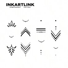 INKARTLINK Revolutionary Technology Tattoo, Semi-Permanent Tattoo, Finger, Waterproof, Long-Lasting Temporary Tattoo, Realistic Fake Tattoo, Vegetable-Based, Magic Tattoo, Finger Tattoo - Black - View 4