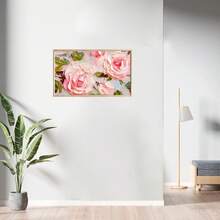 1 Miếng Đầy màu sắc Mùa Xuân tranh sơn dầu In Treo tranh Textured Phấn màu Hoa Và Trái cây Cam quýt Trừu tượng Tác phẩm nghệ thuật Đối với Phòng khách Ngày lễ Trang trí tường Quà tặng lễ hội Đóng khung - Nhiều màu - Xem 5