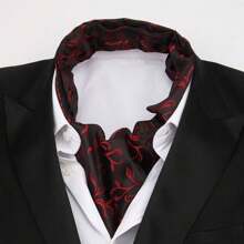 Bufanda larga reversible retro para hombre, bufanda casuales de caballero, bufanda formal de negocios para primavera, otoño e invierno, accesorios de camisa de traje de fiesta casual estilo ascot, excelente regalo boho