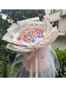 1 Soporte Para Ramo De Piruleta Blanca, Soporte Para Ramo De Flores De Chocolate Y Gomitas, Base Fija Para Piruleta De Refrigerio, Material De Envoltura De Ramo De Flores De Simulación, Fijador De Material De Bricolaje, Envoltorio De Ramo De Flores Para Cumpleaños, Fiesta, Boda, Caja De Regalo De Vacaciones, Adecuado Para Familiares Y Amigos - Blanco - Ver 11