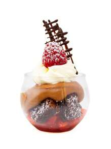 10入組小型圓頂甜點杯,適用於冰淇淋、慕斯、布丁,球形透明塑料杯可用於烘焙包裝 - 無色 - 查看 12