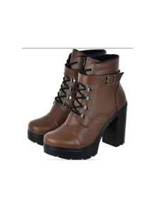 Women Ankle Boots & Booties - Rust Brown - View 1