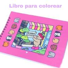 Libro para colorear de perritos /  libro de dibujo - Rosa - Ver 2