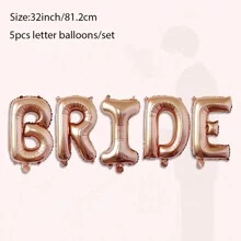 Globo de 32 pulgadas "Novia por ser" decoraciones de boda en color rosa dorado y plateado, globo de letras de novia, suministros para despedida de soltera y fiesta de soltera