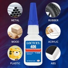 1入組0.71盎司激強速乾膠,可黏貼皮革、塑料、陶瓷、玻璃、木材、金屬、橡膠、珠寶、鋁合金、不銹鋼等多種材料,適用於汽車維修、工業製造、手工藝品、電子用品等方面 - 藍色 - 查看 10