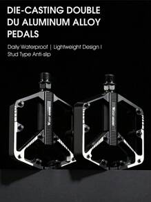 1pair West Biking Double Du Alloy Anti-Slip Bike Pedals For Mountain/Road Bicycles Cycling Accessory