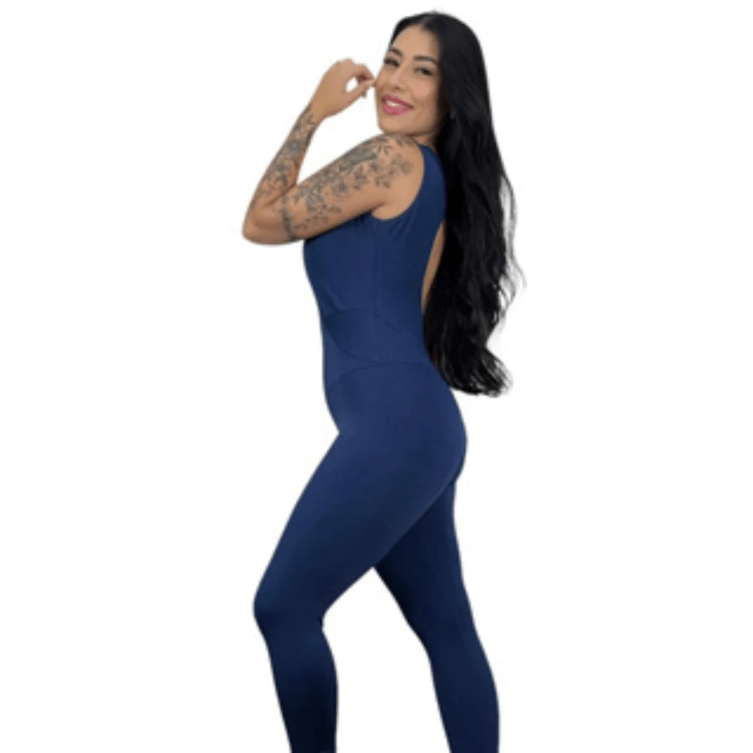 Women Sports Jumpsuits - Màu xanh hải quân - Xem 1